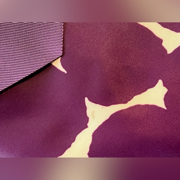 Kate Spade New York Cream Purple Dot Ribbon Strap Shoulder Bag Purse - Picture 6 of 7